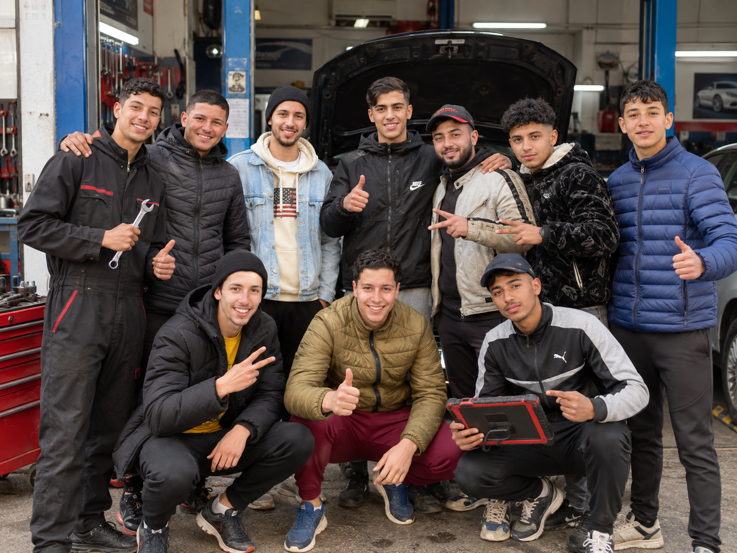 Formation pratique en atelier automobile
